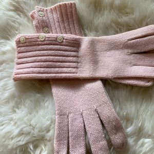 Banana Republic Light Pink Long Cashmere Gloves